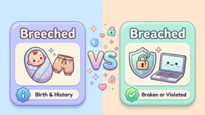 Breeched vs Breached