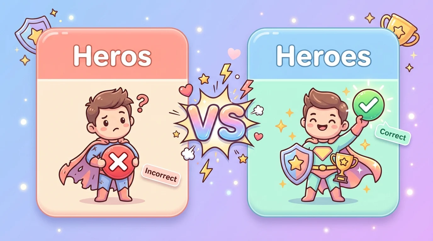 Heros vs Heroes: Which Spelling Is Correct?