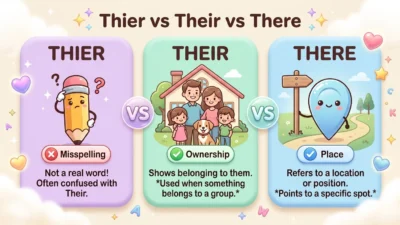 Thier vs Their vs There