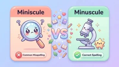 Minuscule vs Miniscule