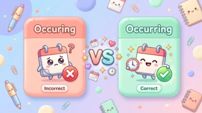 Occurring vs Occuring