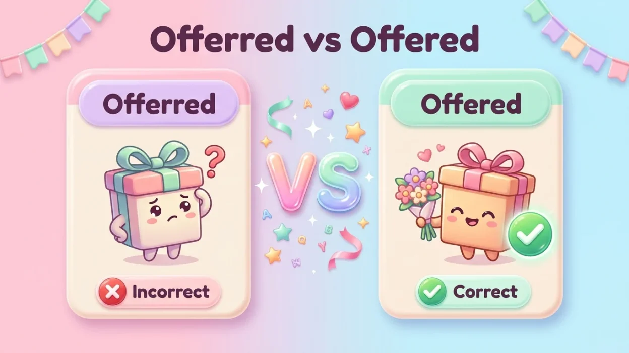 Offerred vs Offered