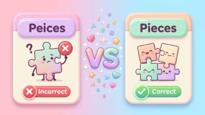Peices vs Pieces