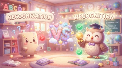 Recognization vs Recognition