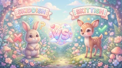 Skiddish vs Skittish