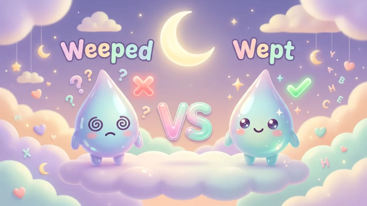 Weeped or Wept