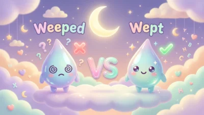 Weeped or Wept
