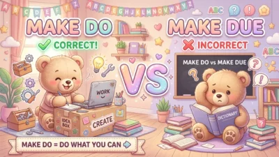 Make Do vs Make Due
