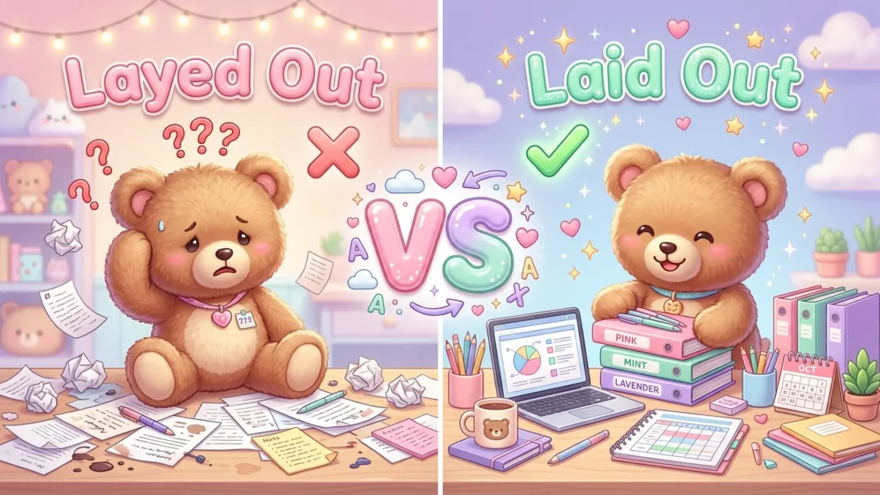 Layed Out vs Laid Out