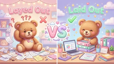 Layed Out vs Laid Out