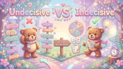 Undecisive vs Indecisive
