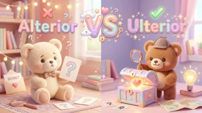 Alterior vs Ulterior: