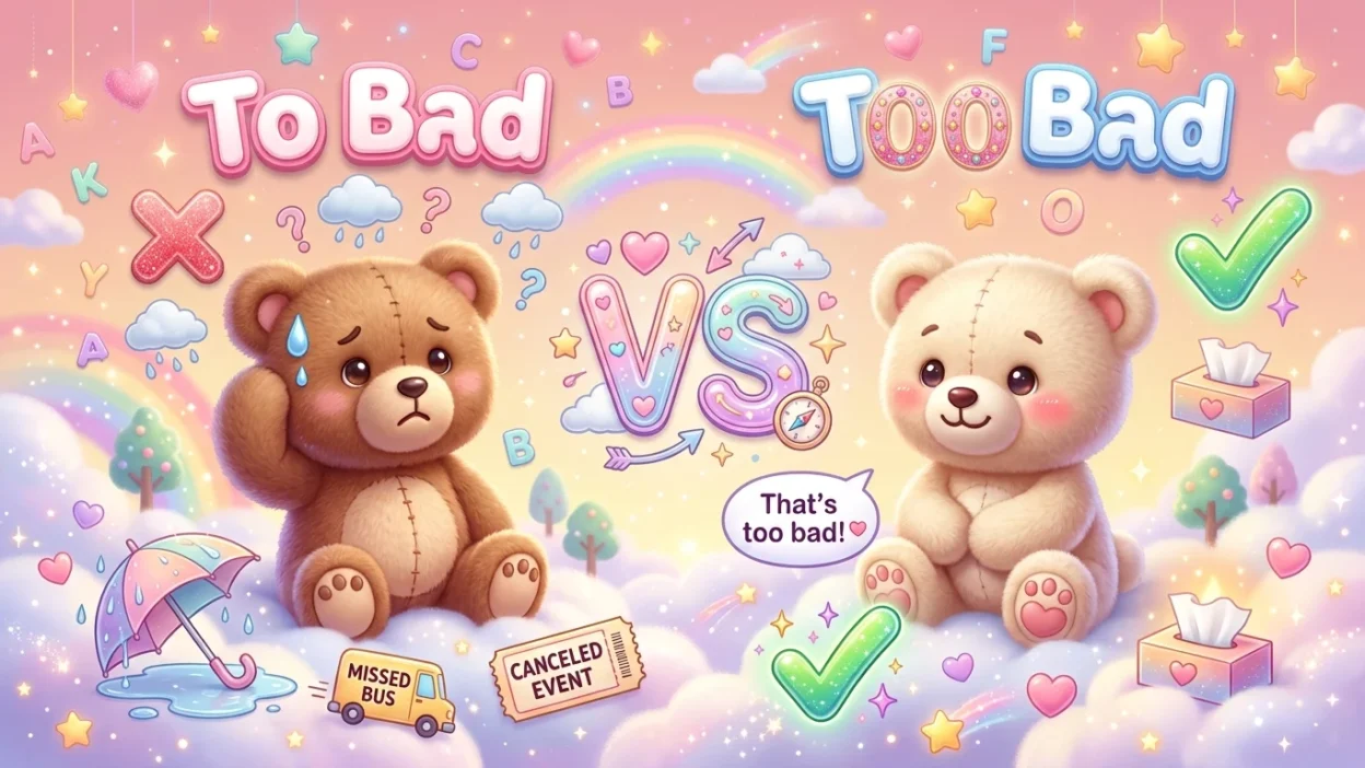 To Bad vs Too Bad