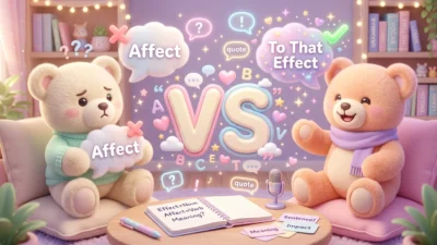 To That Effect vs Affect