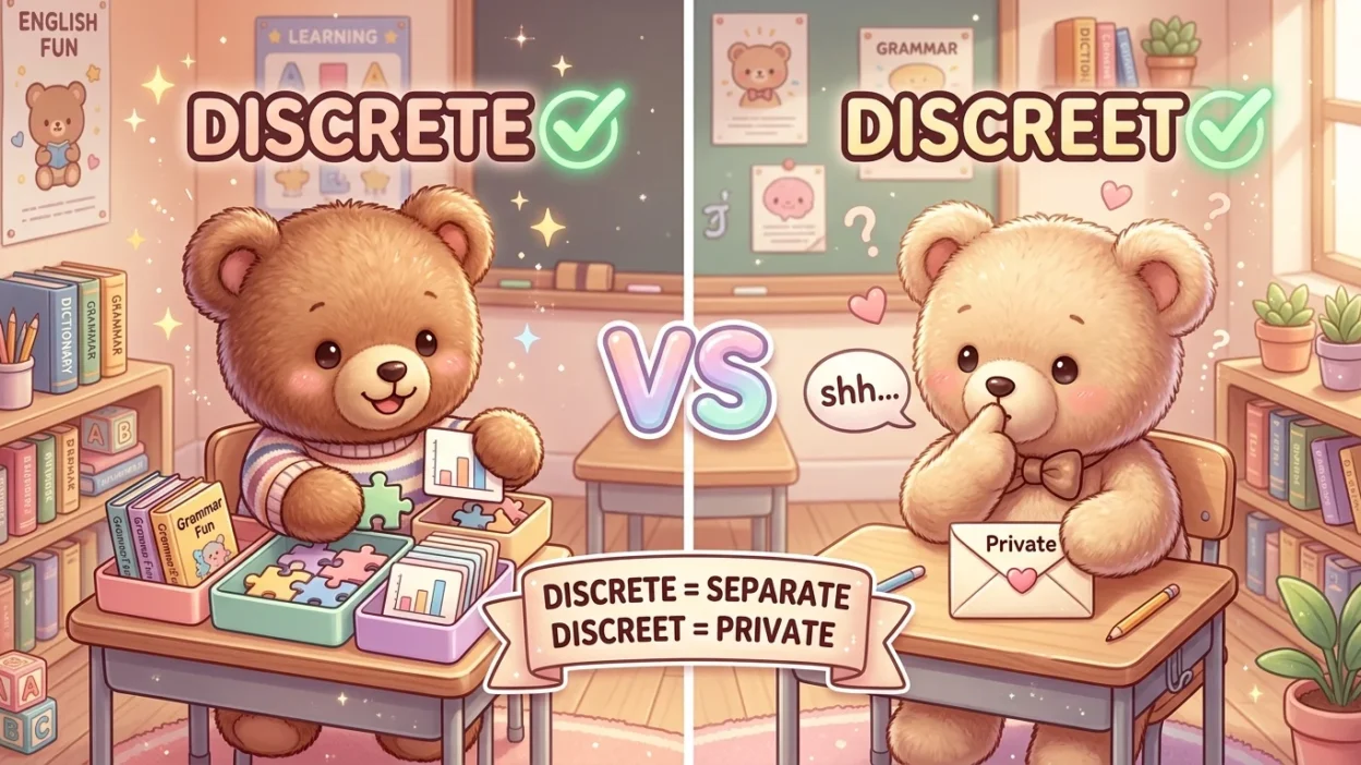Discrete vs Discreet