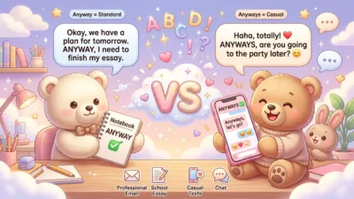 Anyway vs Anyways