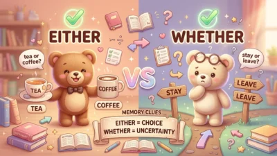 Either vs Whether