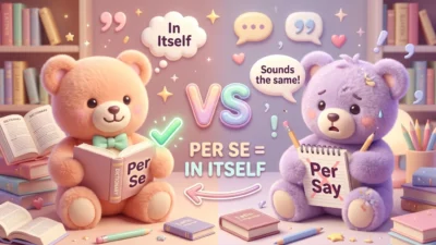 Per Se vs Per Say