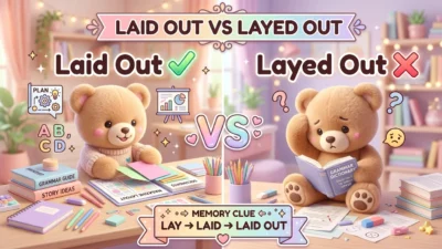 Laid Out vs Layed Out