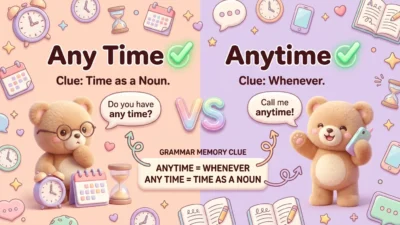 Any Time vs Anytime