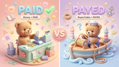 Payed vs Paid