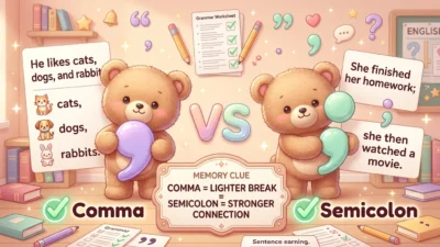 Comma vs Semicolon