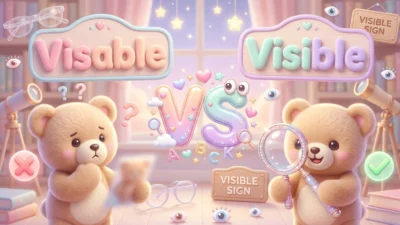 Visable vs Visible