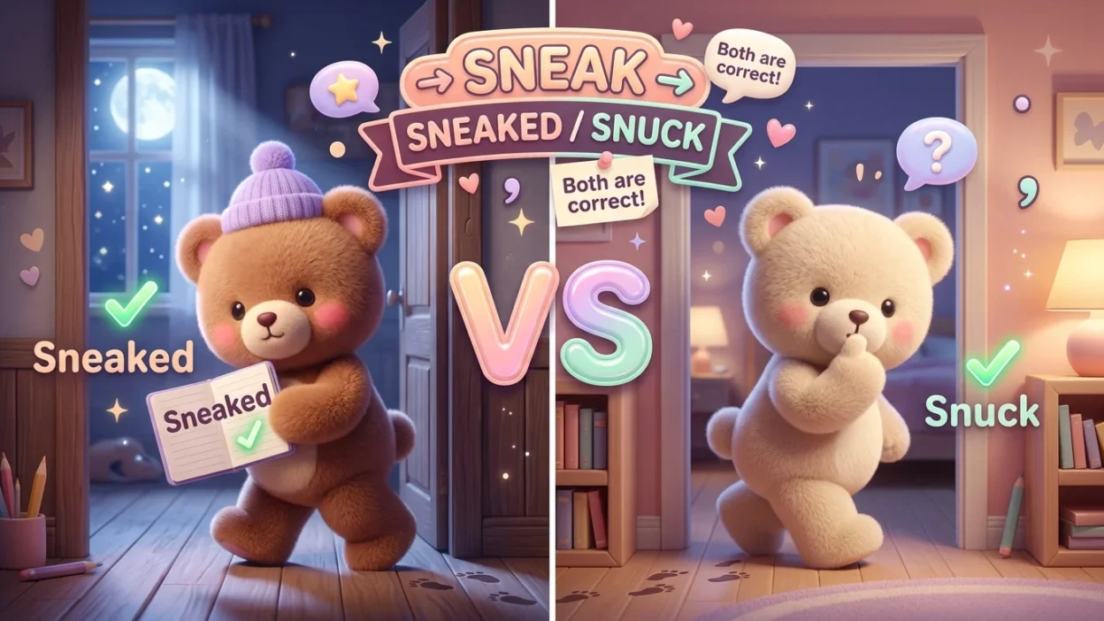 Sneaked vs Snuck