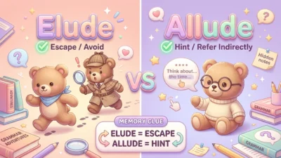 Elude vs Allude