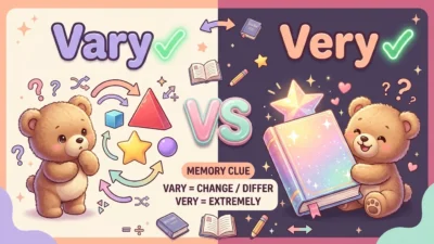 Vary vs Very