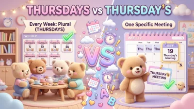 Thursdays vs Thursday’s