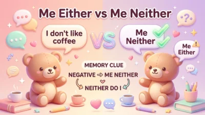 Me Either vs Me Neither