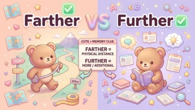 Farther vs Further