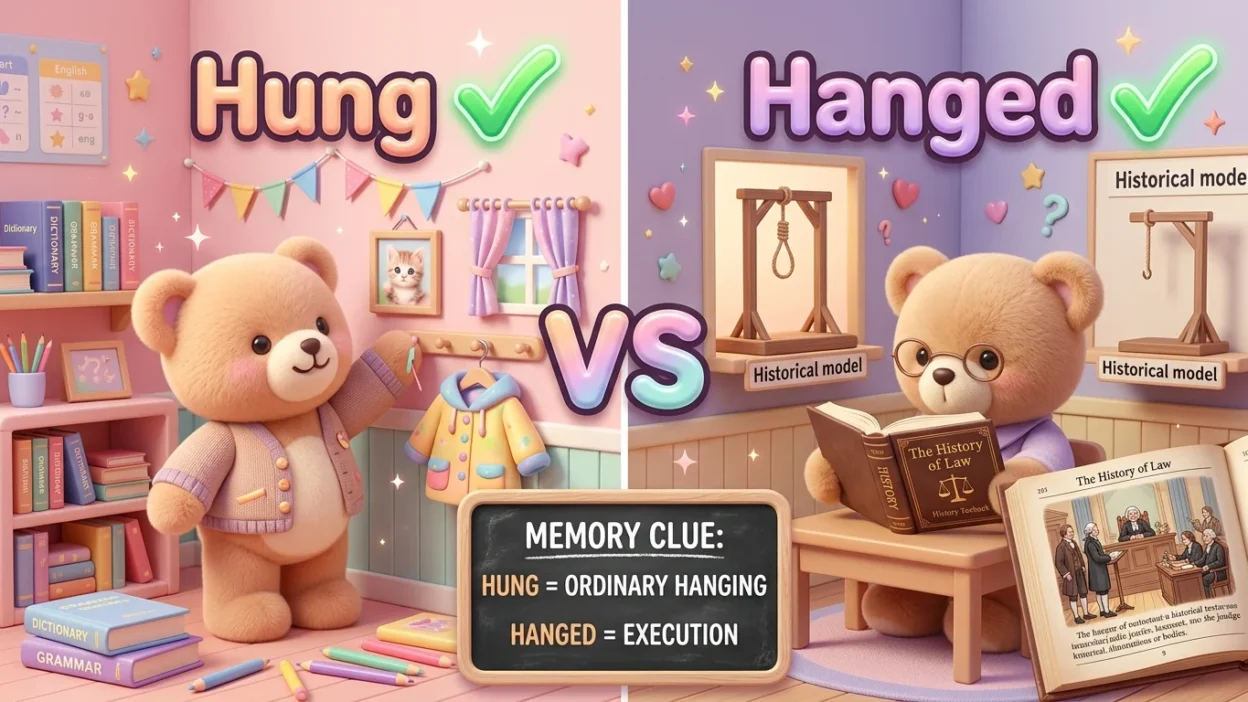 Hung vs Hanged