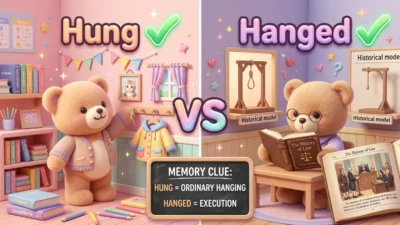 Hung vs Hanged