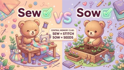 Sew vs Sow