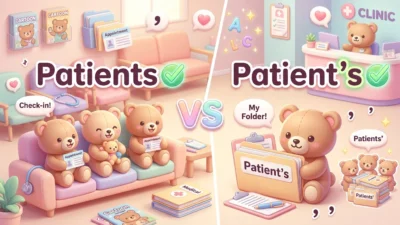 Patients vs Patient’s