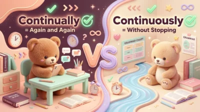 Continually vs Continuousl