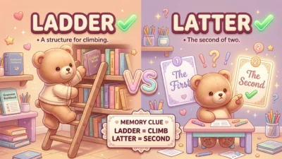 Ladder vs Latter